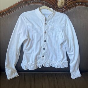 White Button-Up Jacket 100% cotton